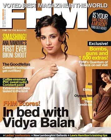 FHM India cover August 2008 – Vidya Balan