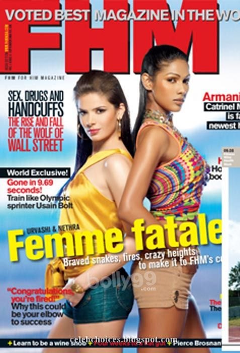 FHM India cover September 2008 – Urvashi Sharma & Nethra Raghuraman