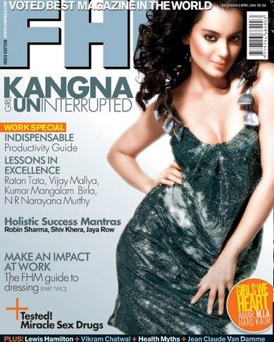 FHM India cover April 2009 – Kangana Ranaut