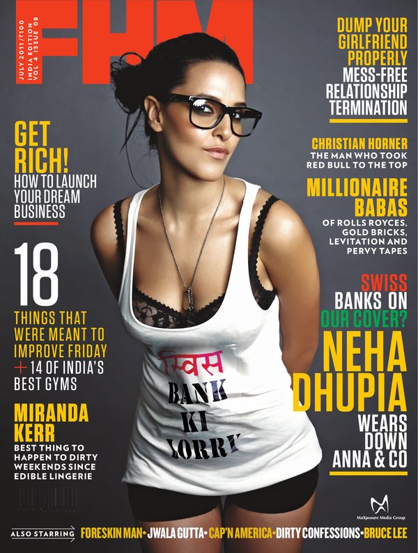 FHM India cover July 2011 – Neha Dhupia