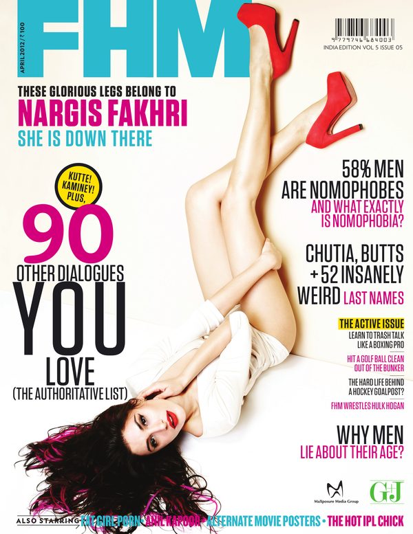 FHM India cover April 2012 – Nargis Fakhri