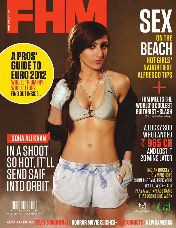 FHM India cover June 2012 – Soha Ali Khan