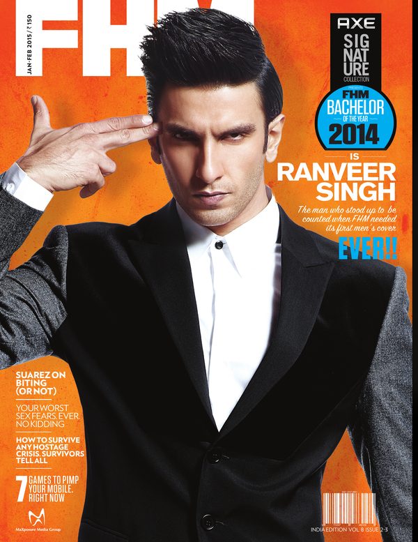 FHM India cover January–February 2015 – Ranveer Singh