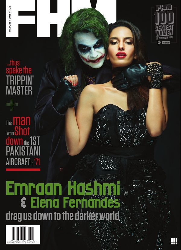 FHM India cover October 2016 – Emraan Hashmi & Elena Fernandes