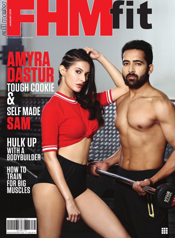 FHM India FHMfit cover January 2019 – Amyra Dastur & Sam
