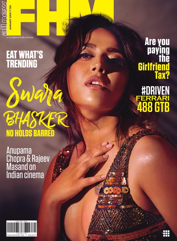 FHM India cover January 2019 – Swara Bhasker