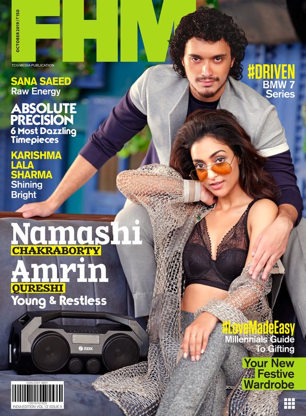 FHM India cover October 2019 – Namashi Chakraborty & Amrin Qureshi