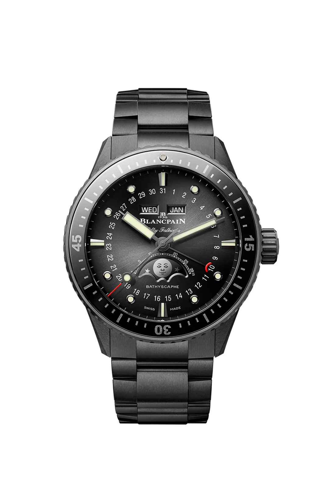 Blancpain Fifty Fathoms Bathyscaphe Quantième Complet Phases de Lune