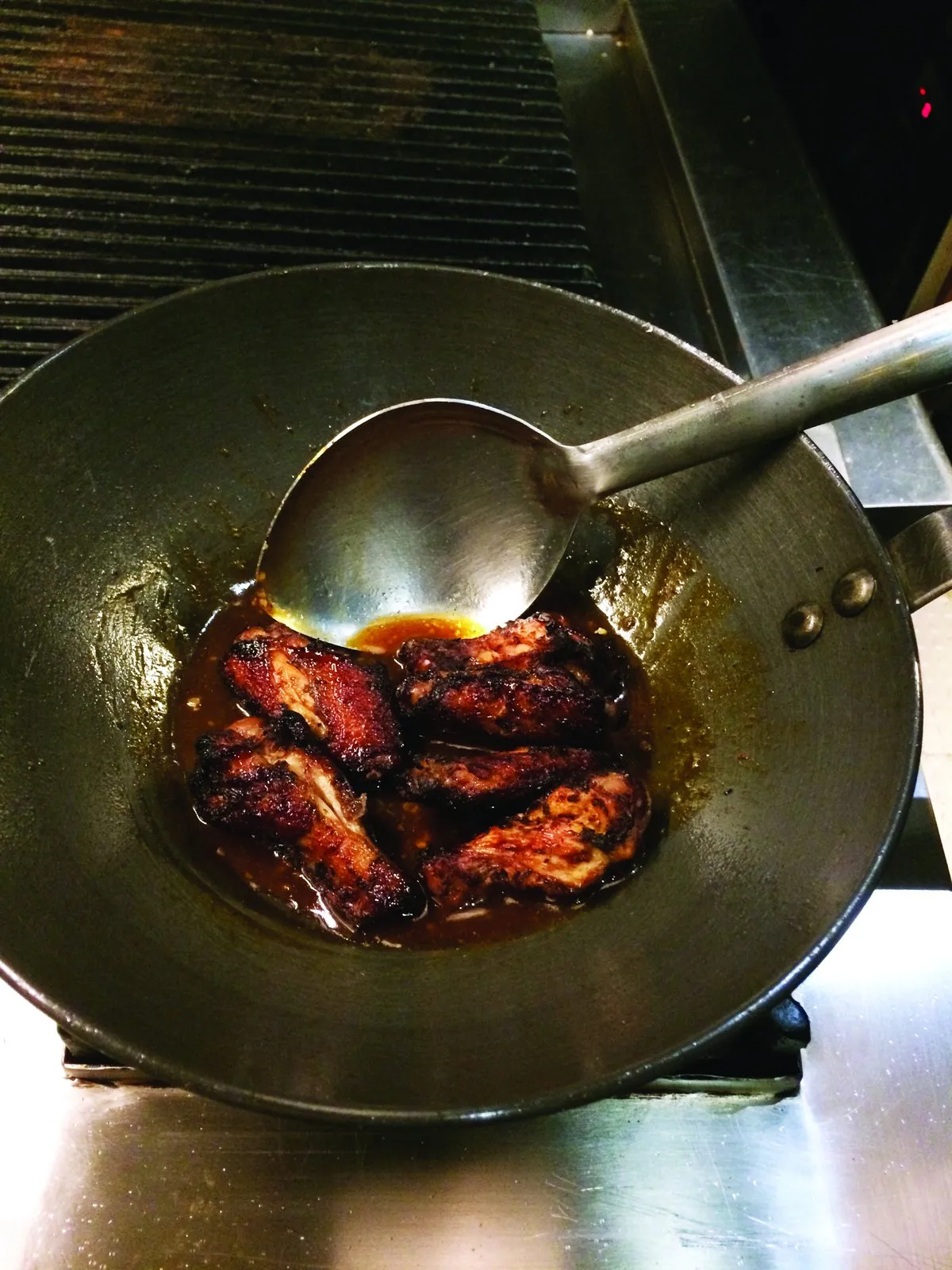 Sticky BBQ Chicken Wings With Blue Cheese Dip