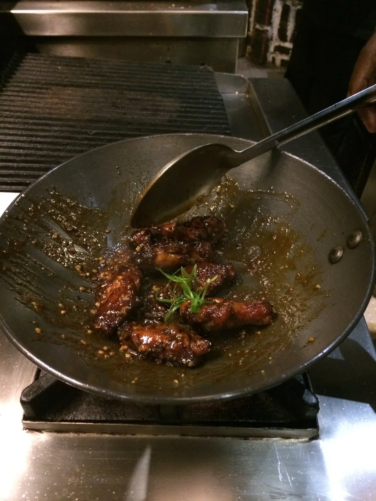 Sticky BBQ Chicken Wings With Blue Cheese Dip