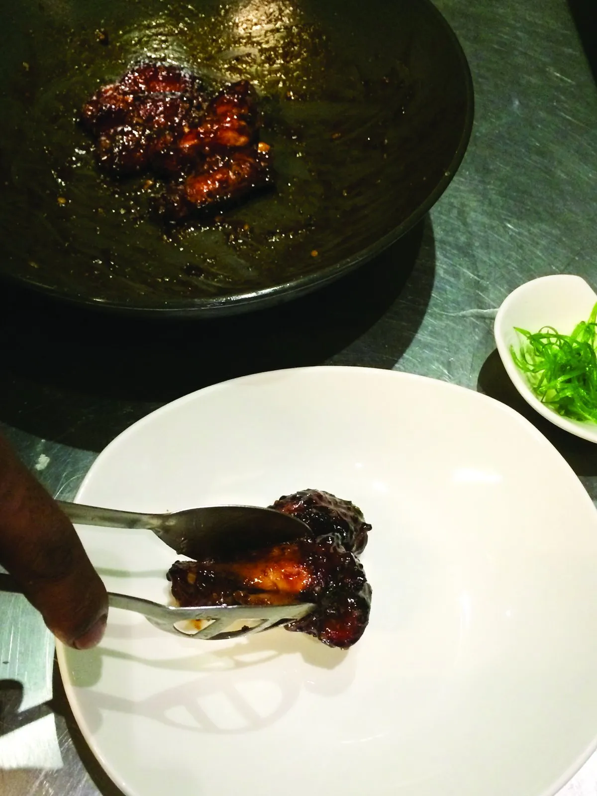 Sticky BBQ Chicken Wings With Blue Cheese Dip