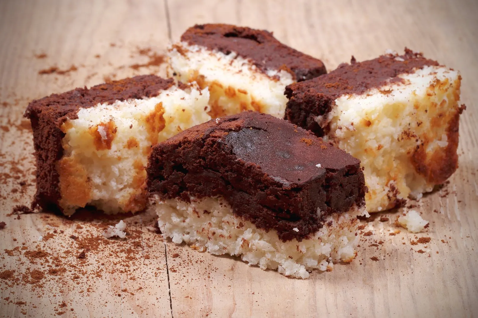 Coconut Burfi Brownie Bites