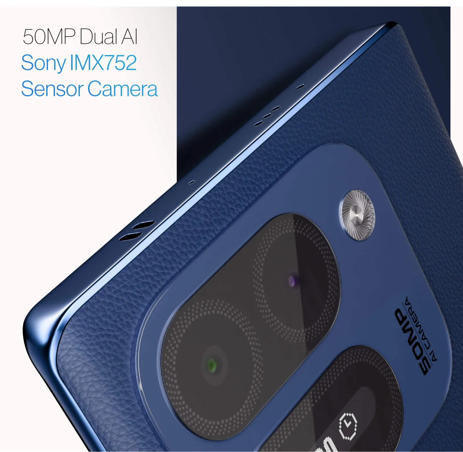 Lava Aura Curve 5G rear camera and mini display