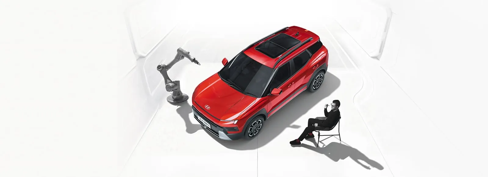 Hyundai Bayon seen from above