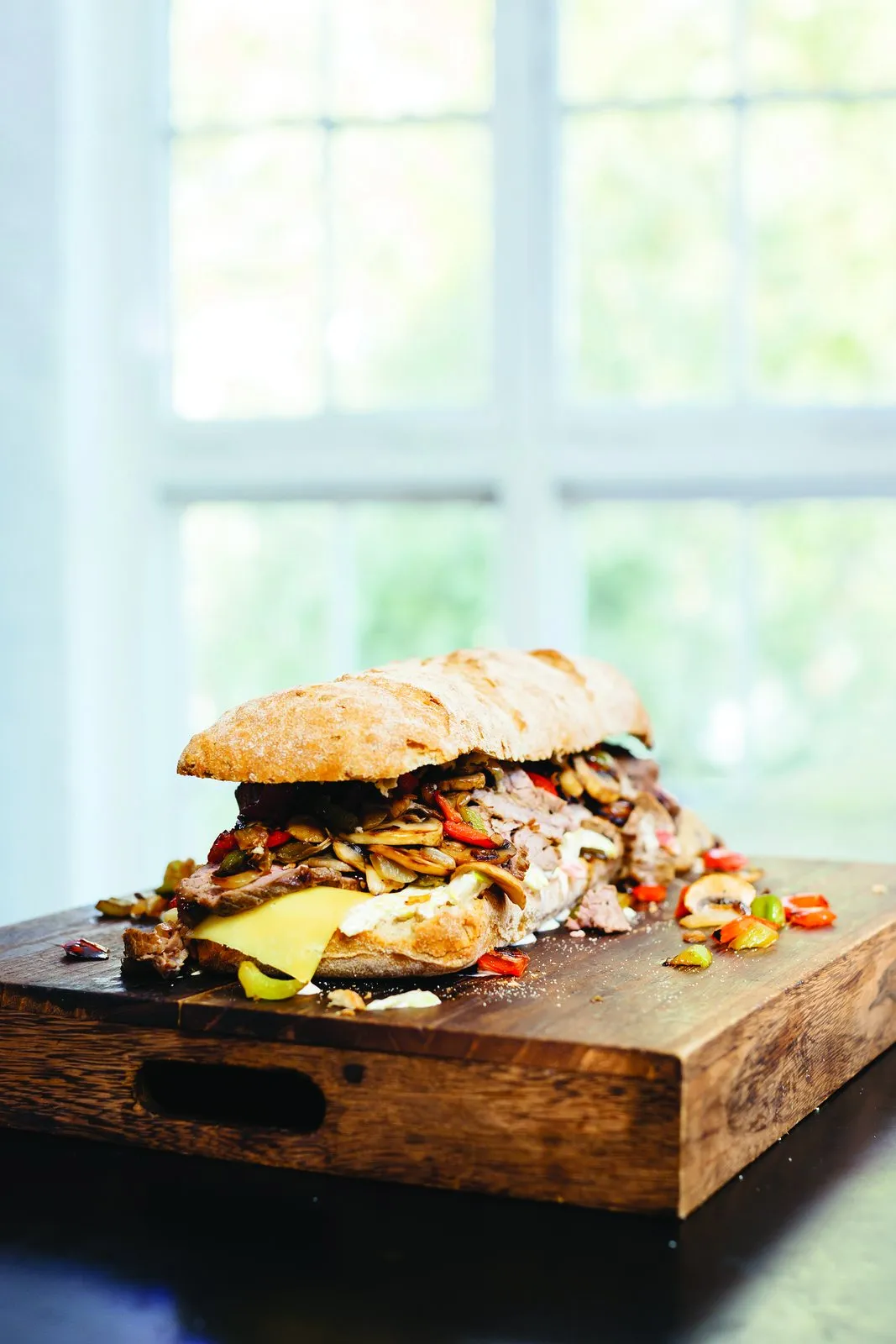 DJ BBQ’s blowout Philly cheesesteak sandwich