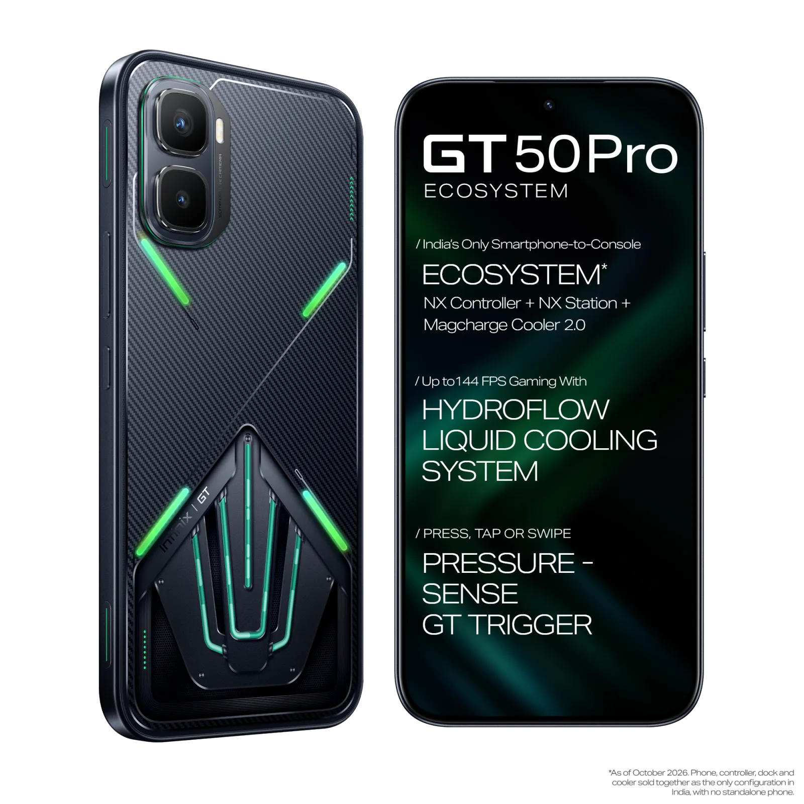 Infinix GT 50 Pro front and back