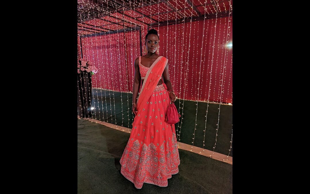 Black Panther fame Lupita Nyong’o looked stunning in Anita Dongre label at a friend’s wedding