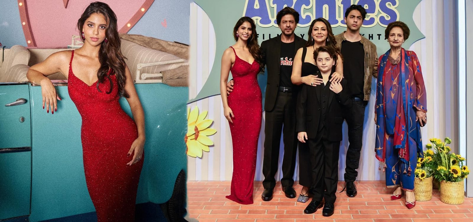 Shah Rukh Khan cheers for Daughter Suhana Khan at ‘The Archies’ Premiere.